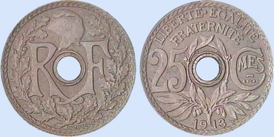 Concours 25 Centimes essai LINDAUER Petit Module